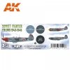 AK Interactive AK11742 SOVIET FIGHTER COLORS 1943-1945 3x17 ml
